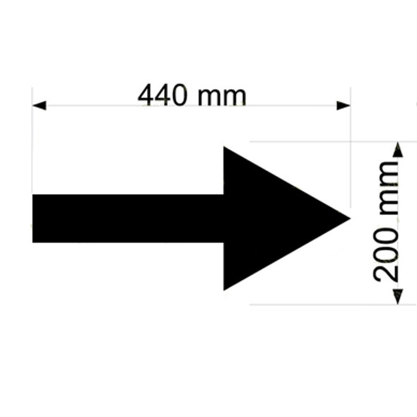 Line Marking Stencil - Directional Arrow - 1.5mm, 2mm or 3mm Thickness