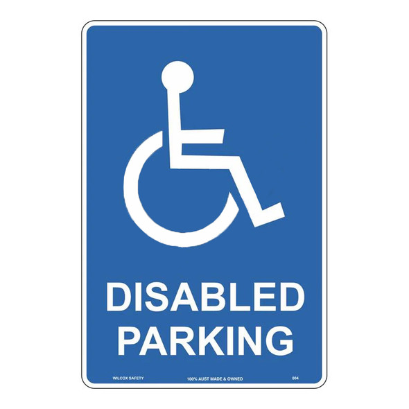 Disabled Parking Sign - 300mm x 450mm Metal