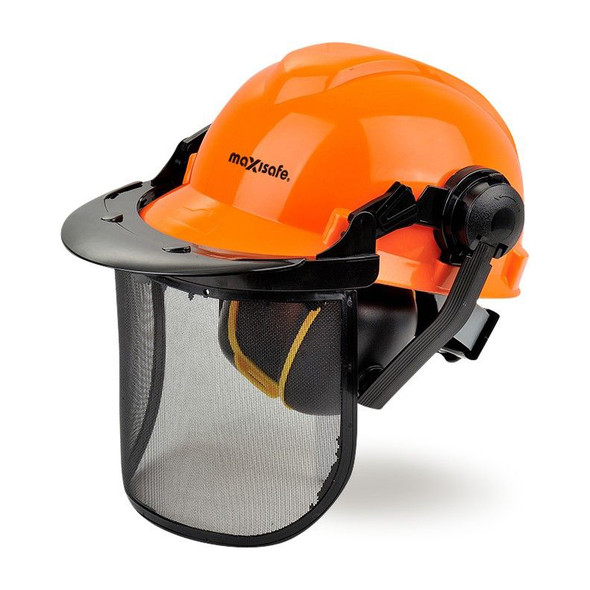 Forestry Kit with Helmet, Mesh Visor & Earmuffs