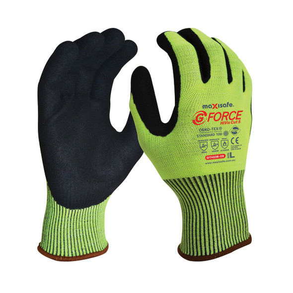 G-Force Hi-Vis Cut D Gloves