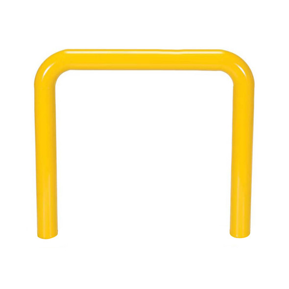 1.5M In-Ground U Bollard - Safety Yellow Powder Coated