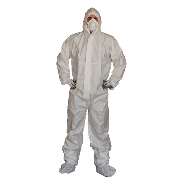 Microporous Coveralls with Hood - 25 Pack