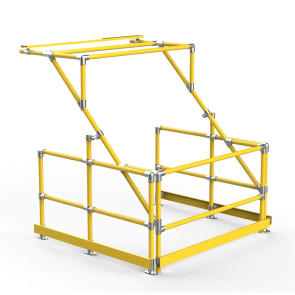 Ezyrail Standard Profile Pallet Loading Gate - Yellow Powdercoated