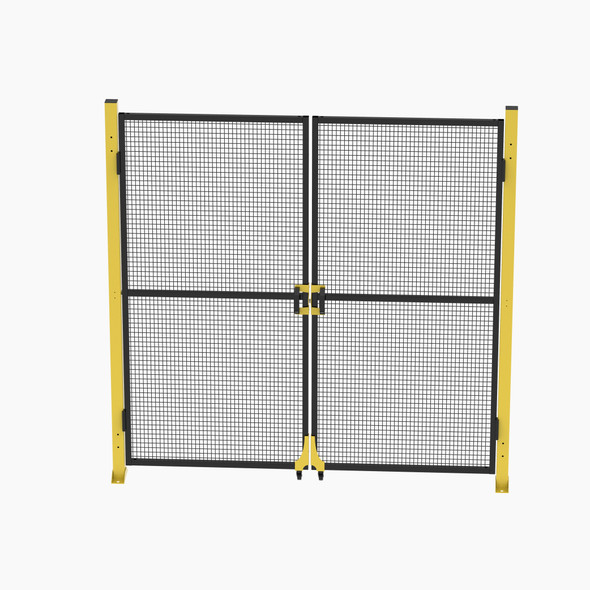 Machinery Guard - Hinged Double Mesh Door 1000mm x 2000mm