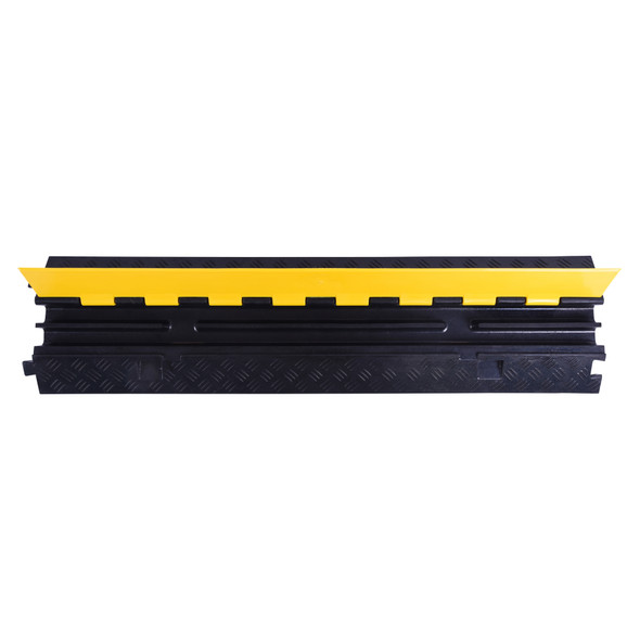 Cable Protector - 2 Channel Slim Rubber Design - 15 Tonne