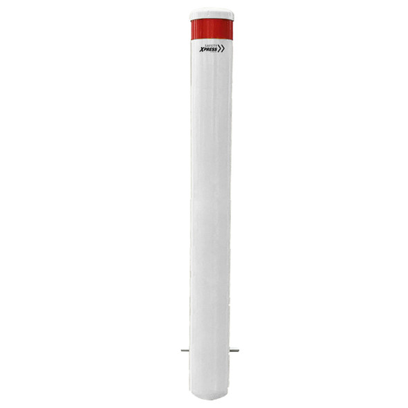 Bollard - In-Ground 140mm x 1600mm - White Powder Coated