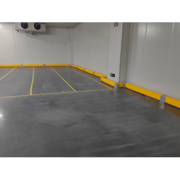 Heavy Duty Impact Barrier - Ground End Section - Galvanised Steel
