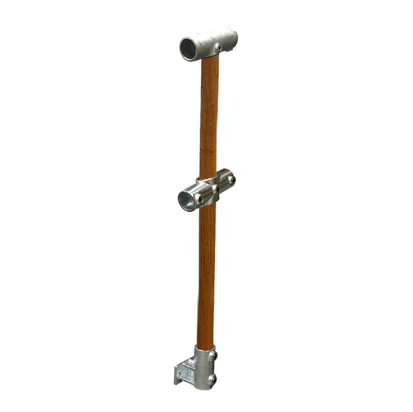 Ezyrail - Through Stanchion w/ Rail Mount 11°- 30° - Timber Look