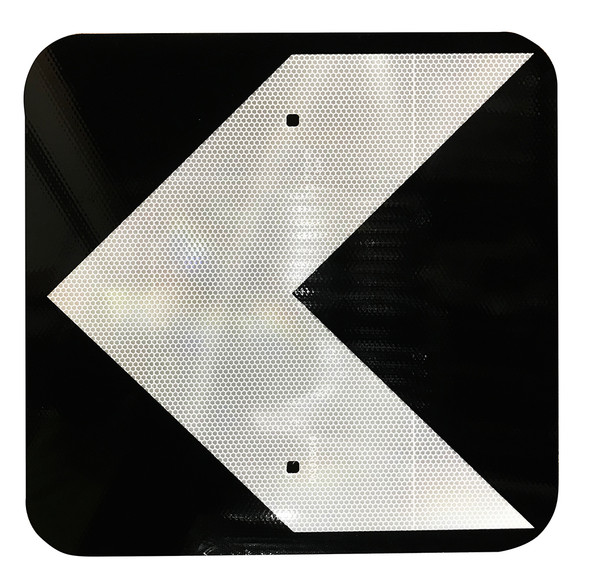 Unidirectional Hazard Marker Sign (450X450MM) - Class 1 Reflective Aluminium