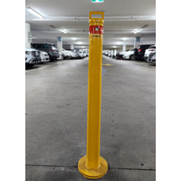 Bollard Removable 90mm x 1000mm Surface Mount Slider Type - Keyed Alike