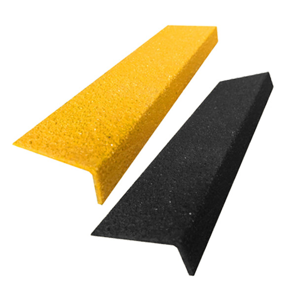 Fibreglass 70mm x 30mm Stair Nosing  - Yellow or Black - Sold Per Metre