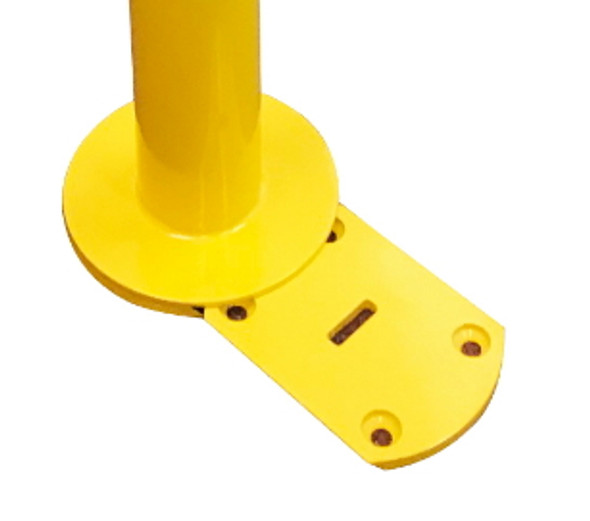 Bollard Base Plate Receiver -  For 90mm Slider Type Removable Surface Mount Bollard