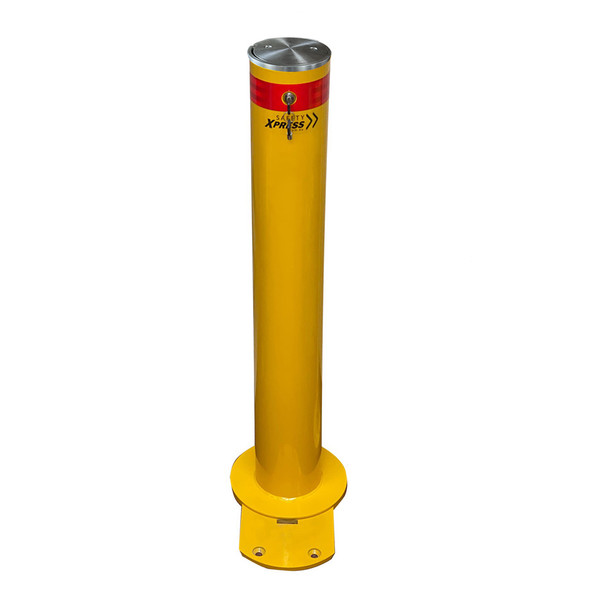 Bollard Removable 140mm x 1000mm Surface Mount Slider Type - Keyed Alike