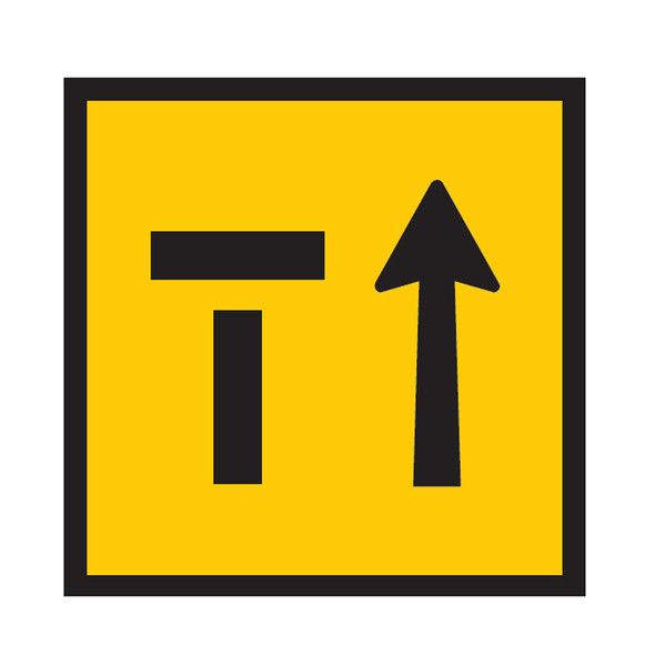 Lane Status Sign - 2 Lanes - Left Lane Closed (600mmx600mm) - Corflute