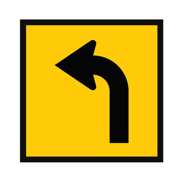 Lane Status - Left Turn - Symbol (600mmx600mm) - Corflute