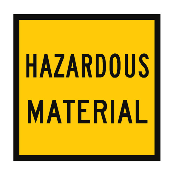 Hazardous Material Sign - (600mmx600mm) - Corflute