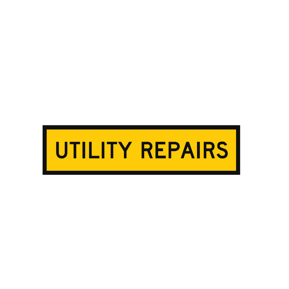 Utility Repair Sign - 2 Sizes - Corflute