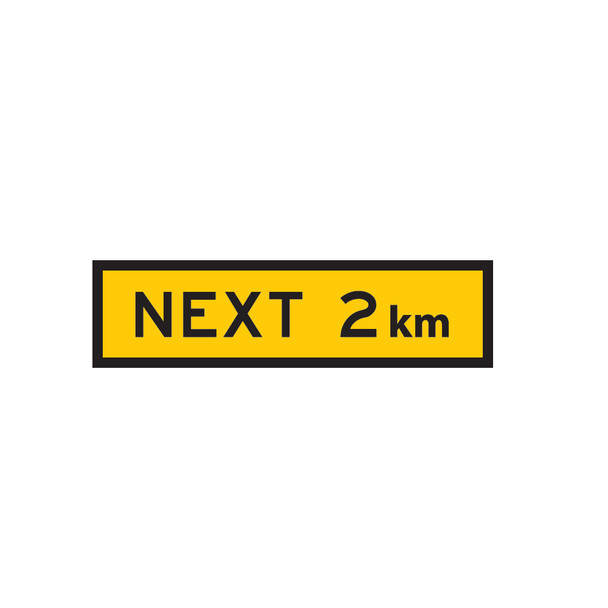 Next 2 km - (1200mm x 300mm) - Corflute