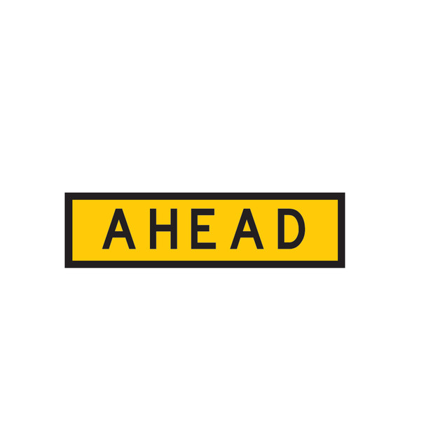 Ahead Sign - (1200mmx300mm) - Corflute