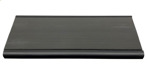 Stair Nosing - Anodised Black Aluminium 10MM Bullnose w/ 51mm Aluminium Insert - Black  - 10MM x 60.5MM