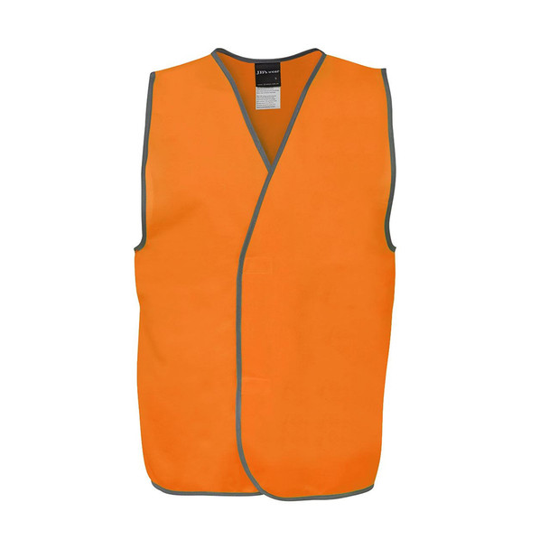 Hi-Vis Plain Orange Safety Vest