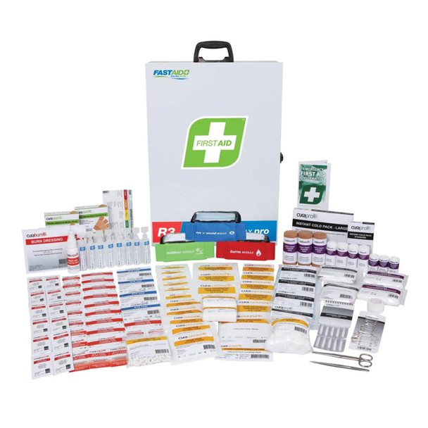 R3 Constructa Max Pro First Aid Kit, Metal Wall Mount