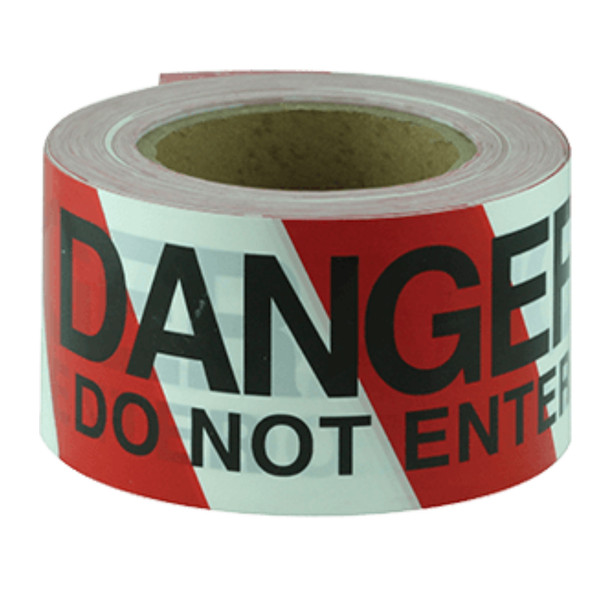 Barrier Tape - Danger Do Not Enter - 75mm Wide 100 Metre Roll