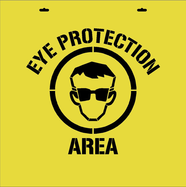 Line Marking Stencil - Eye Protection Area