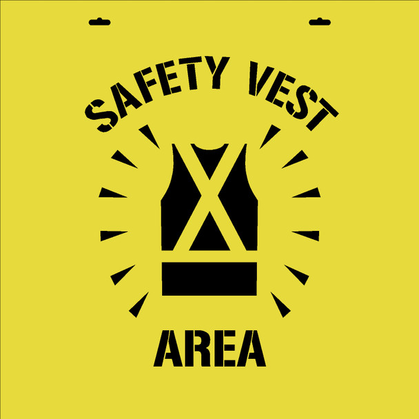 Line Marking Stencil - Safety Vest Area