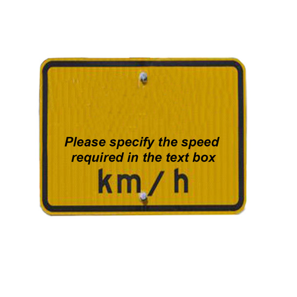 Speed Hump Speed Warning Sign - Class 1 Reflective Aluminium