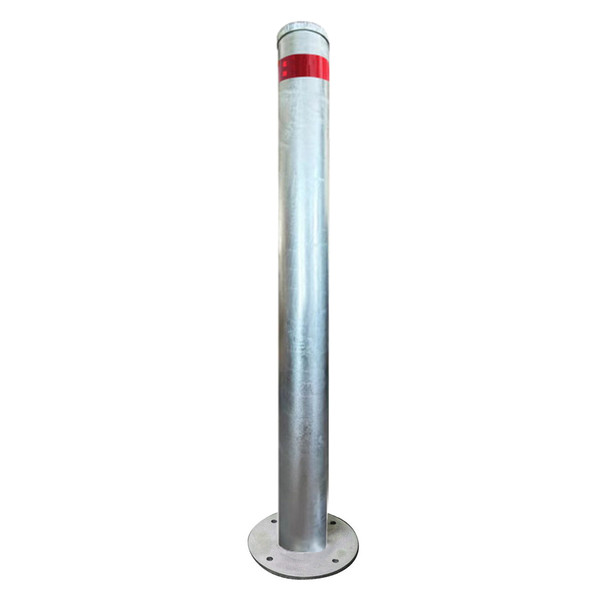 Bollard Surface Mount For Car Park 90mm x 1200mm High - Galvanised