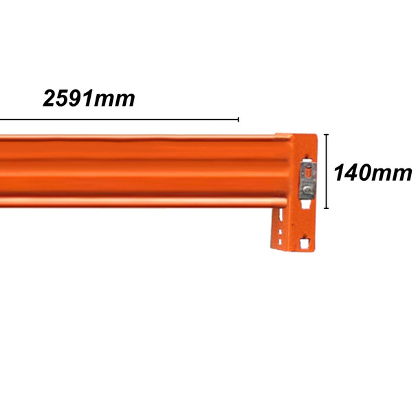 Pallet Racking Cross Beam - 140mm x 50mm x 2591mm