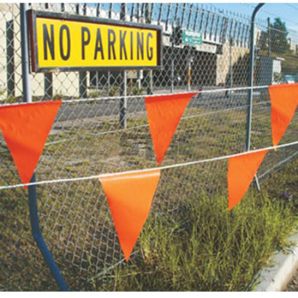 Bunting Safety Flag 30M Roll - Available in Orange, Yellow, Green Bunting Safety Flag 30M Roll - Available in Orange, Yellow, Green