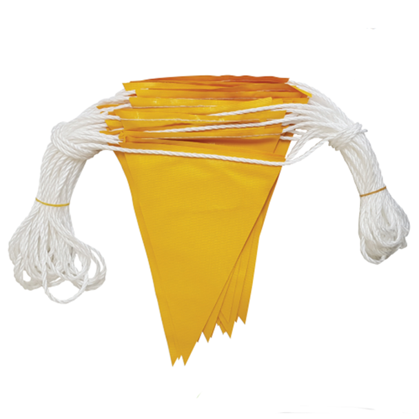 Bunting Safety Flag 30M Roll - Available in Orange, Yellow, Green Bunting Safety Flag 30M Roll - Available in Orange, Yellow, Green