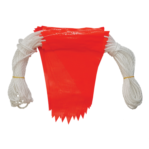 Bunting Safety Flag 30M Roll - Available in Orange, Yellow, Green Bunting Safety Flag 30M Roll - Available in Orange, Yellow, Green