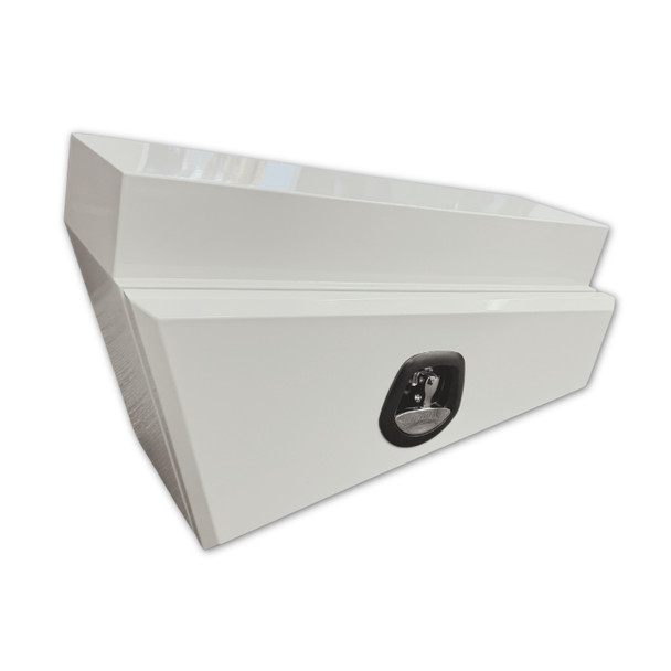 Tapered Under Tray Steel Ute Toolbox - White