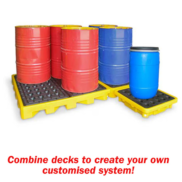 Low Profile Four Drum Spill Deck
