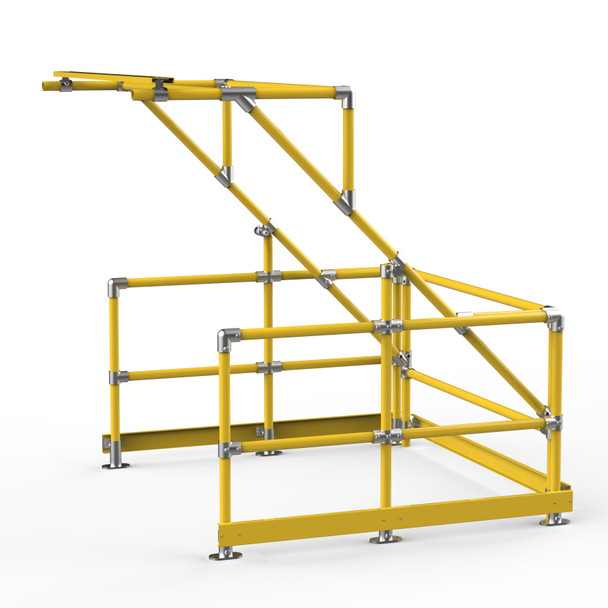 Ezyrail Standard Profile Pallet Loading Gate - Yellow Powdercoated