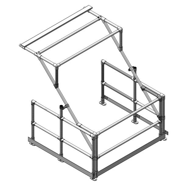 Ezyrail Standard Profile Pallet Loading Gate - Galvanised