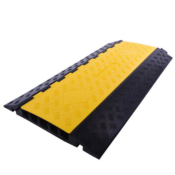 Cable Protector - 5 Channel Rubber - 12 Tonne