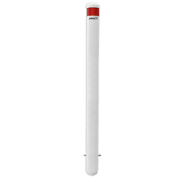 Bollard In-Ground 90mm x 1400mm - White Powder Coated