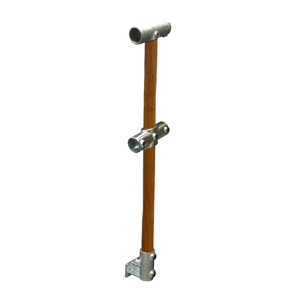 Ezyrail - Through Stanchion w/ Rail Mount 11°- 30° - Timber Look
