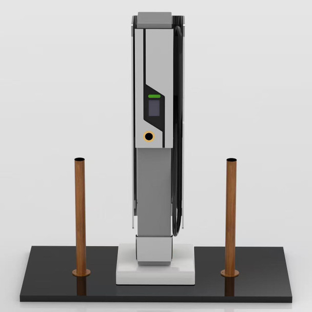 Solar Battery / EV Charger Protection Bollard - Surface Mount 76mm - Residential & Commercial Use - Timber Look