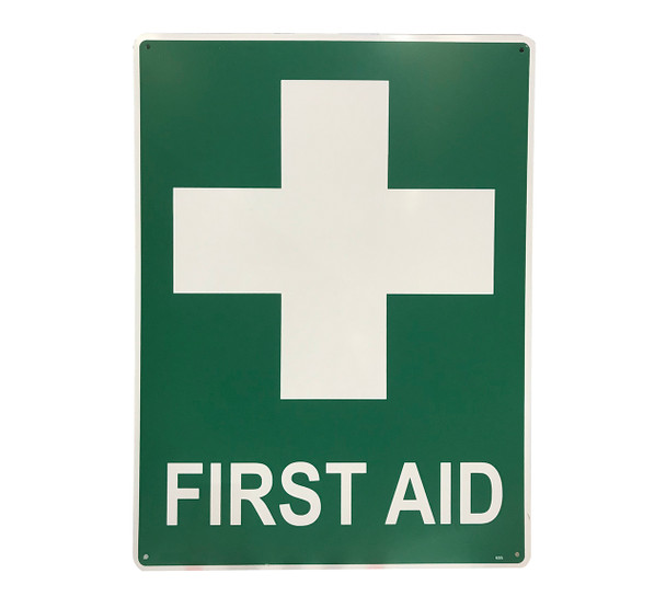 First Aid Sign - Metal