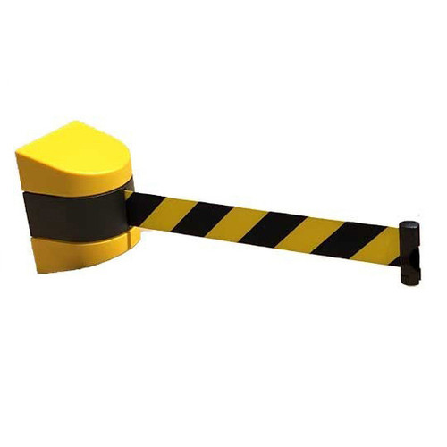 Magnetic Wall Mounted Retractable Safety Barrier - 9 Metre