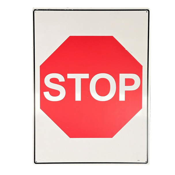 Stop in Symbol (450mm x 600mm) - Metal