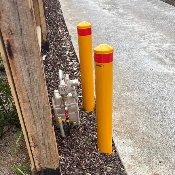 Gas Meter Bollard - In-Ground 114mm x 1300mm