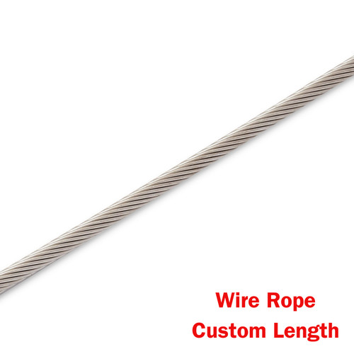 Premium 3.2mm Wire Rope 1 x 19 - 316 Grade Stainless Steel - Custom ...