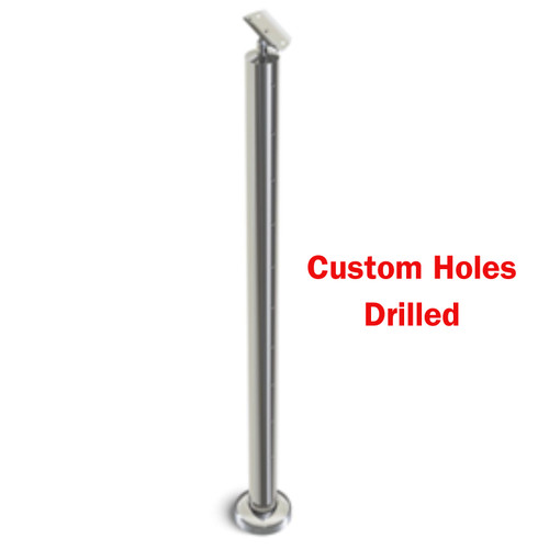 Heavy Duty Wire Balustrade Intermediate Angled Post - Ezyrail Stainless ...