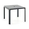 Marino Midnight Aluminum 36 in. Sq. Slat Top Bistro Table